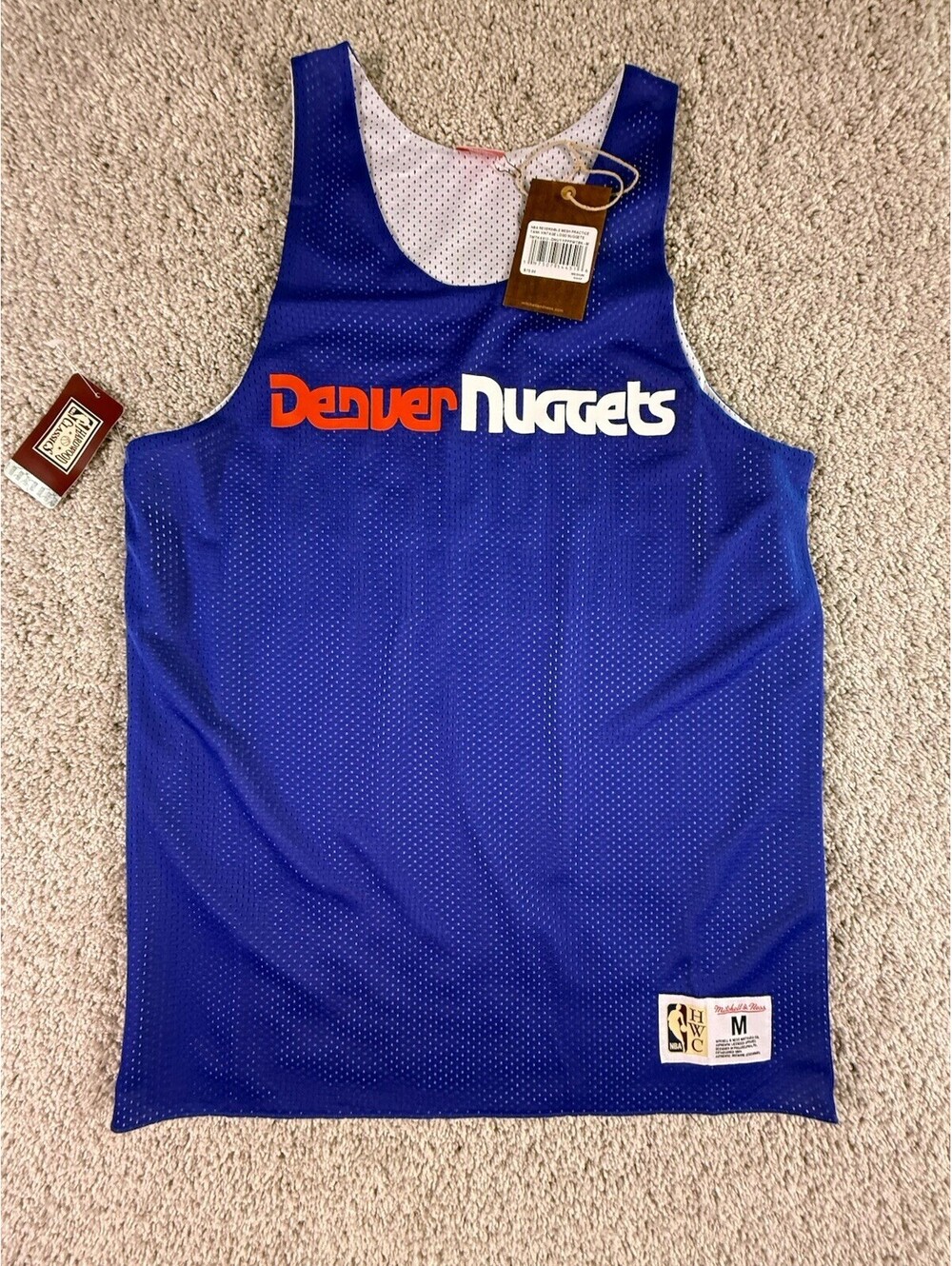 NWT Mitchell and Ness Denver Nuggets Jersey Reversible Size Medium